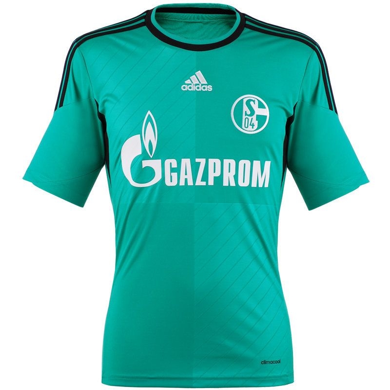 13-14 Schalke 04 Away Green Jersey Shirt - Click Image to Close